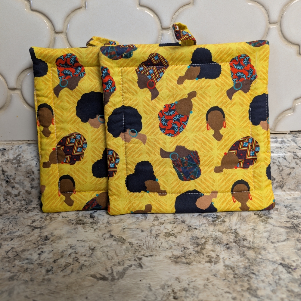 Colorful Patterned Pot Holders